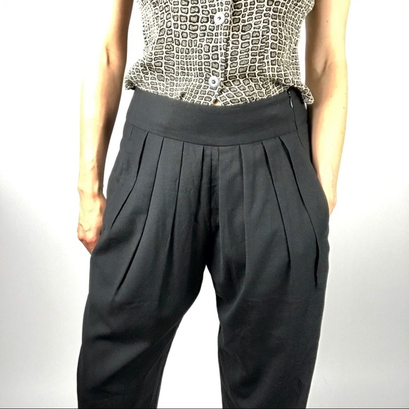 FRENCH CONNECTION Black Pleated relaxed trousers - Picture 2 of 6